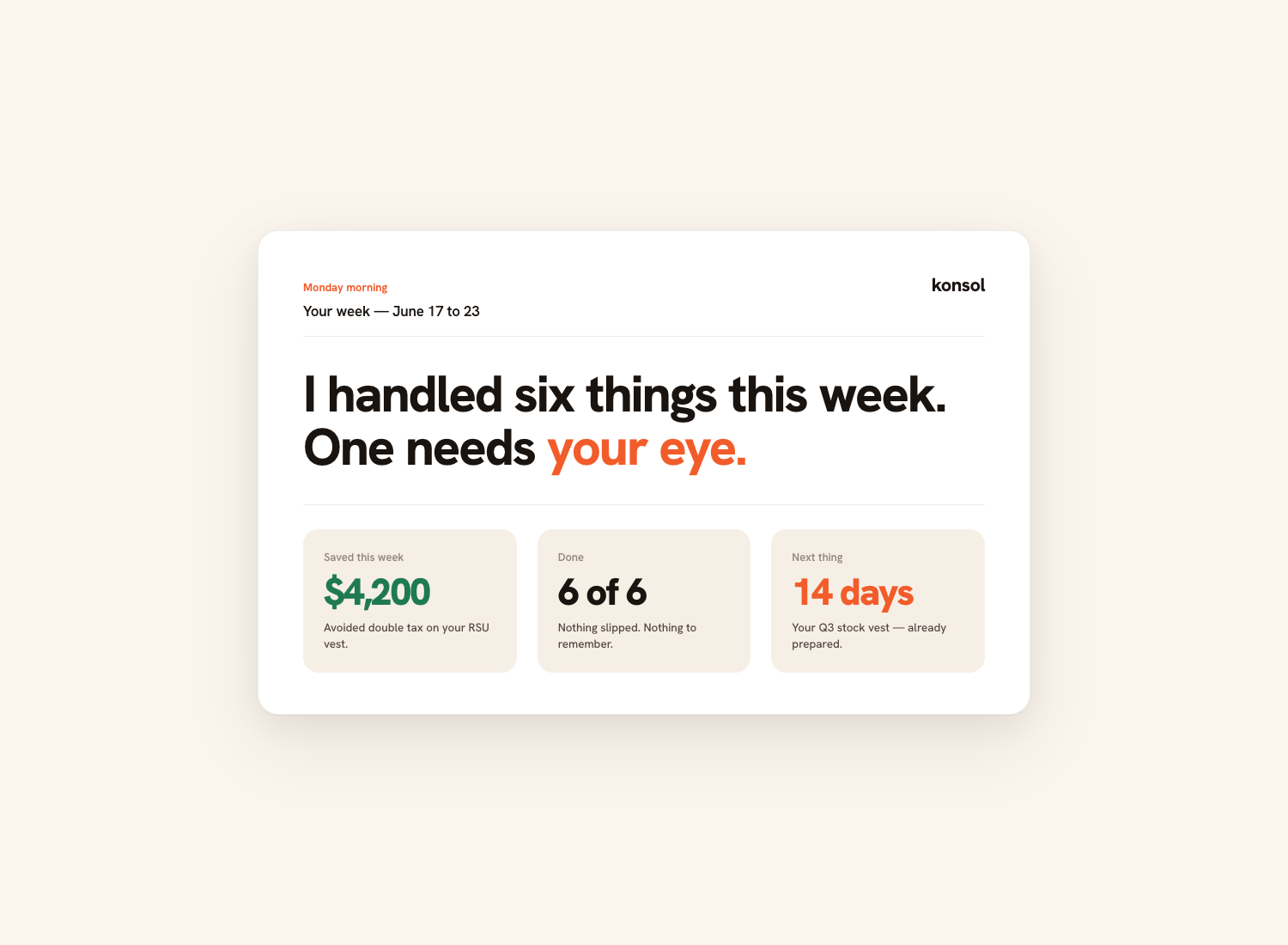 Konsol weekly digest